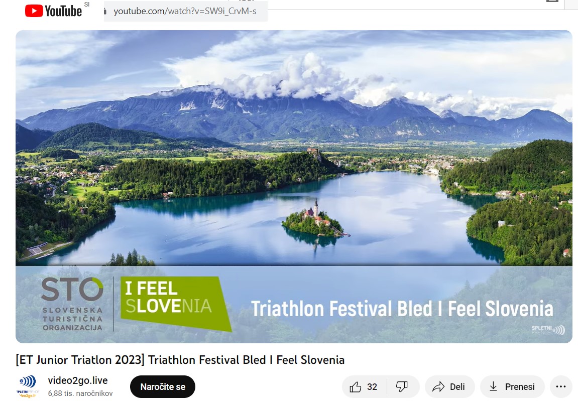 Live stream povezava na @triathlonlive.tv ponesla blejski triatlon po Evropi